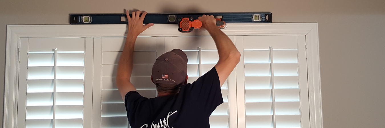 Installing shutters in Houston