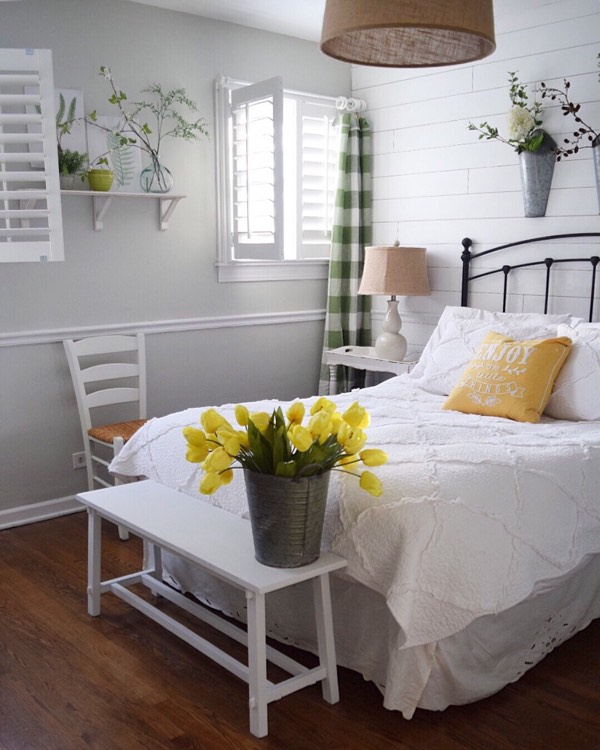 Houston cottage bedroom shutters