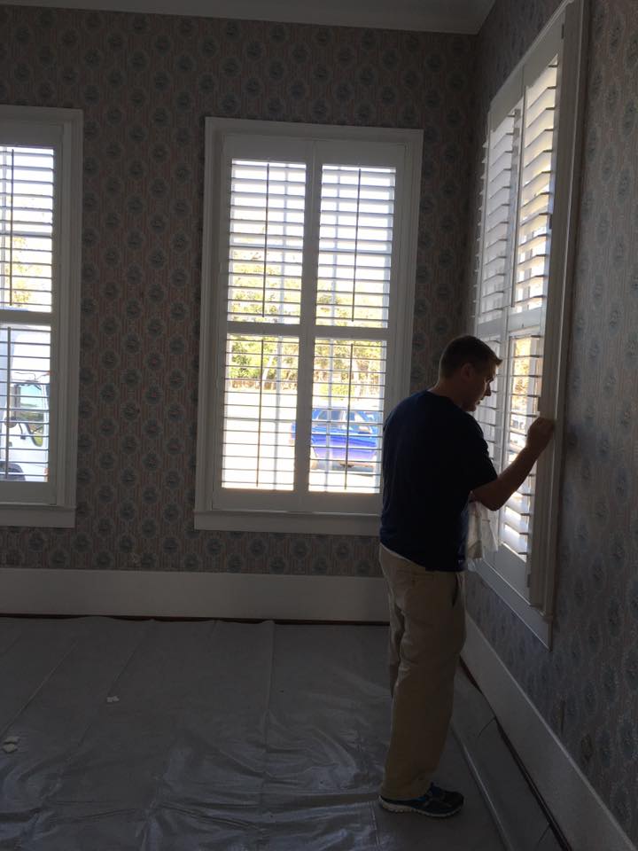 Installing shutters in Houston
