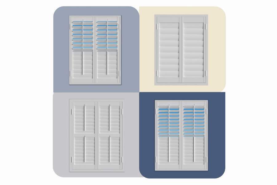 Use the Shutter Designer to see how Polywood shutters look with your Houston home's wall colors. Four images of Polywood shutters from the Shutter Designer
